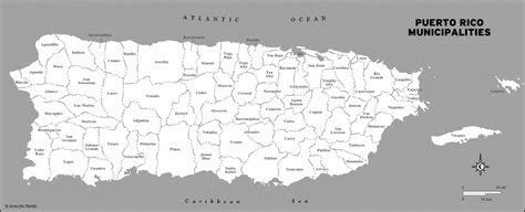 Printable Map Of Puerto Rico Blank Simple | Maps Usa A Free in ...