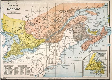 Map Eastern Canada Nmap Of The Eastern Provinces Of Canada Published In ...