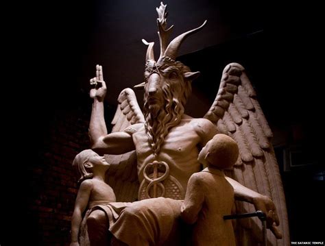 Decoding the symbols on Satan's statue - BBC News