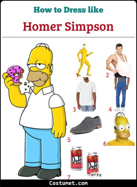 Homer Simpson (The Simpsons) Costume for Cosplay & Halloween 2023 ...