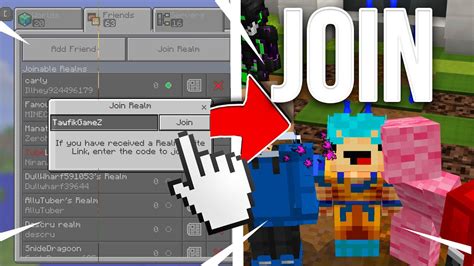 JOIN MY MINECRAFT BEDROCK REALM! (REALM CODE AND LINK)-[1.16+] - YouTube