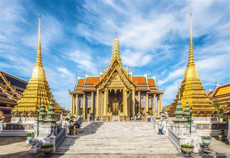 Temple of the Emerald Buddha complex, Grand Palace compound, Bangkok ...