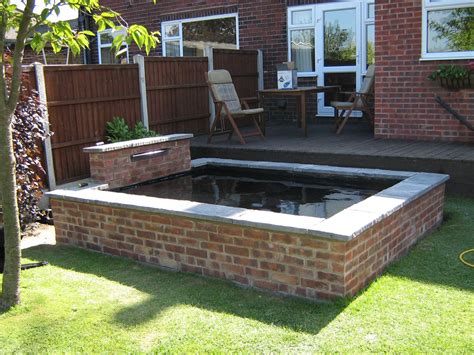 brick raised pond - Google Search Outdoor Fish Ponds, Fish Ponds ...