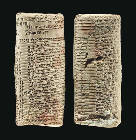 TWO OLD BABYLONIAN CLAY CUNEIFORM TABLETS