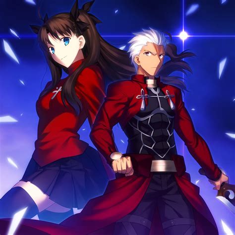 Fond d'écran : illustration, Anime, Série Fate, Tohsaka Rin, Archer ...