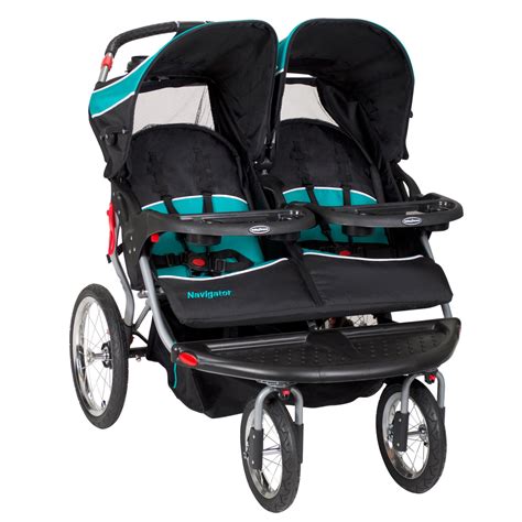 Baby Trend Navigator Double Jogger Stroller, Tropic