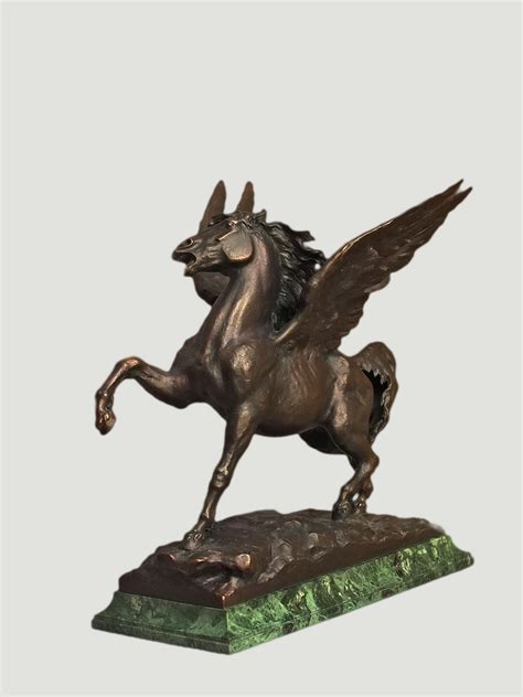 bronze sculpture Pegasus. Horse