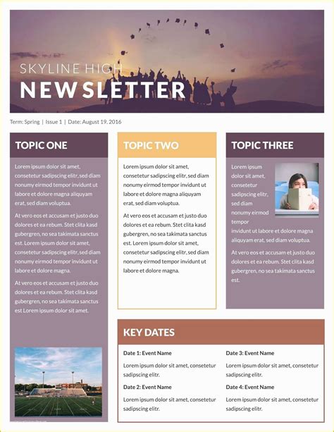 Free Church Newsletter Templates Of Free Printable Newsletter Templates ...