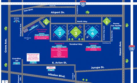 Ontario International Airport Terminal Map