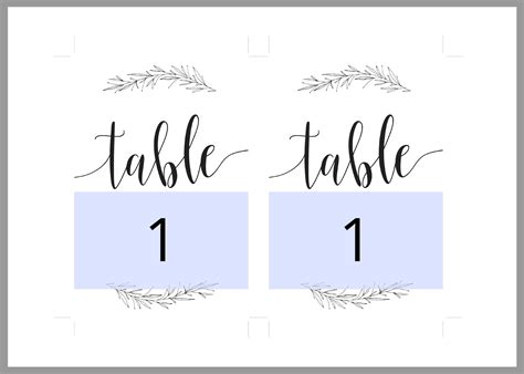 Rustic Wedding Table Number, Wedding Table, Printable Numbers, Instant ...