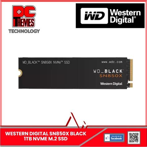 WESTERN DIGITAL SN850X BLACK 1TB GEN4 NVME M.2 SSD | Lazada Singapore