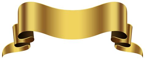 Gold Banner Transparent PNG Clip Art Image | Gallery Yopriceville ...