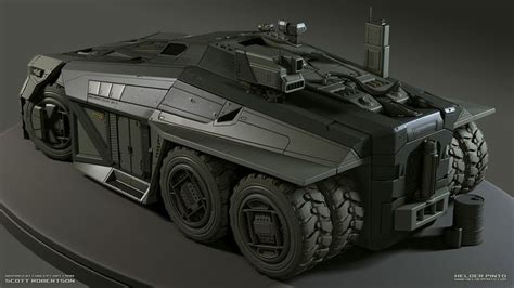 APC vehicle high poly study and practice, inspired by Scott Robertson ...