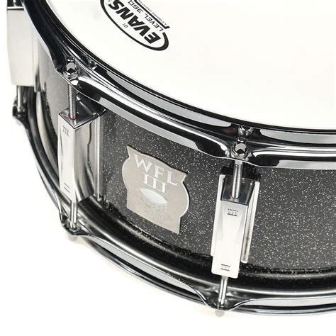 WFL III 6.5x14 Aluminum Snare Drum Black Sparkle – Chicago Music Exchange