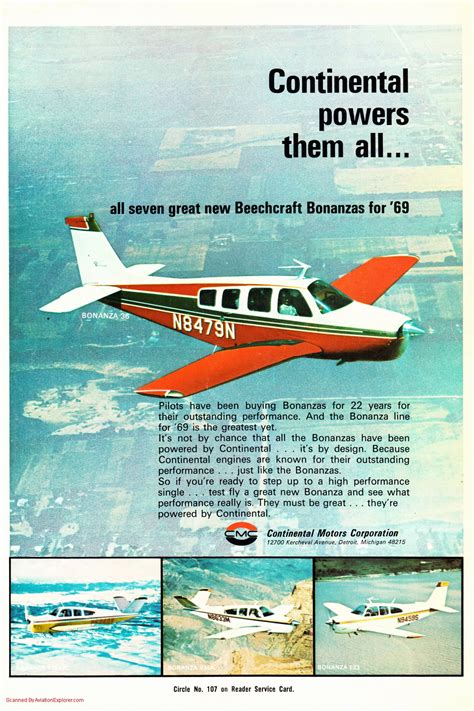 Vintage Airline Aviation and Aerospace Ads - Beechcraft Aircraft ...