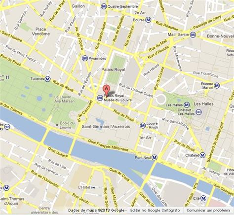 Palais Royal on Map of Paris