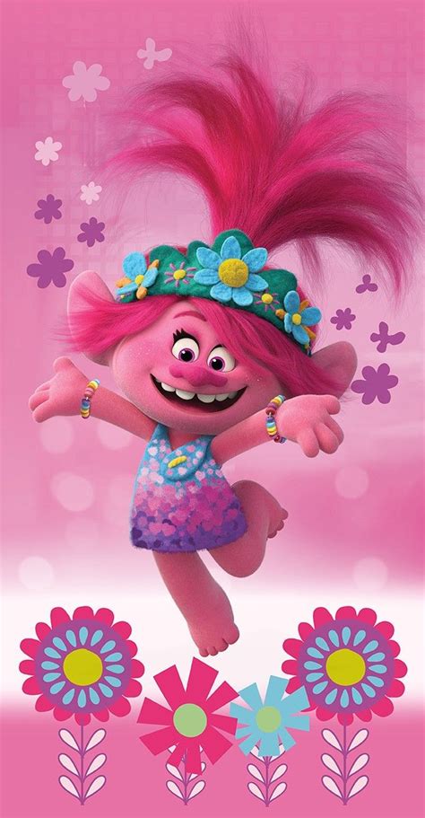 Poppy Wallpaper for Trolls Birthday Party