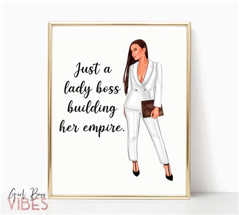 Boss Lady Printable Just A Girl Boss Building Her Empire | Etsy