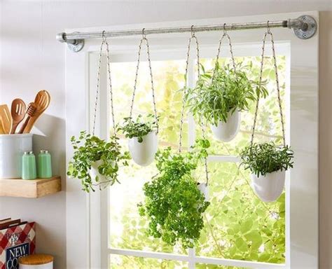 44 Astonishing Herbs Gardens Design Ideas For Apartment | Hanging ...