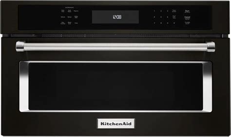 KitchenAid Black Stainless Steel Built-In Microwave Oven (1.4 Cu. Ft ...