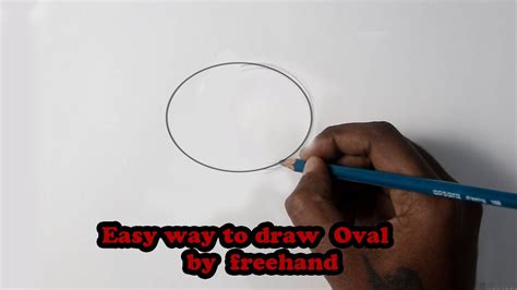 How to draw oval Free Hand | How to Draw Oval For Kids | Step by Step ...