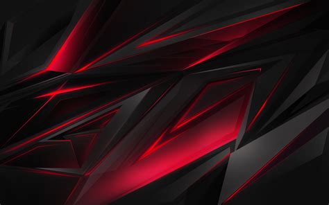 Polygonal Abstract Red Dark Background, HD Abstract, 4k Wallpapers ...