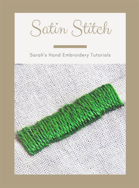 Embroidery How To Satin Stitch | Custom Embroidery