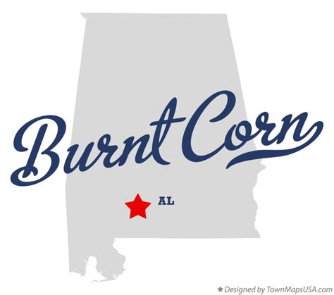 Map of Burnt Corn, AL, Alabama