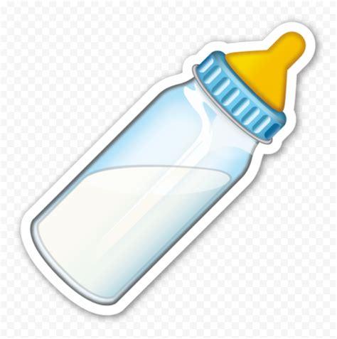 HD Baby Bottle Emoji Stickers Cartoon PNG | Citypng