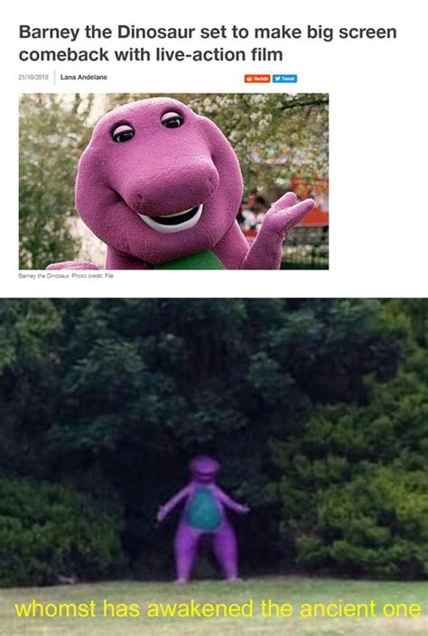 Barney The Dinosaur Meme