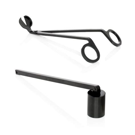 Black Matte Candle Wick Trimmer & Snuffer Set - Hudson Grace