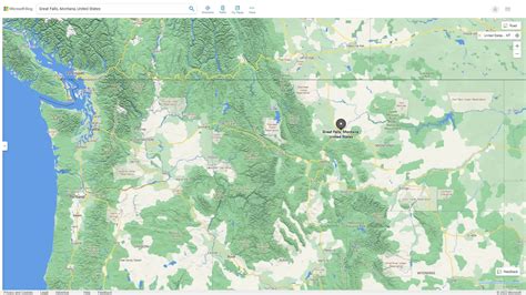 Great Falls Montana Map and Great Falls Montana Satellite Image