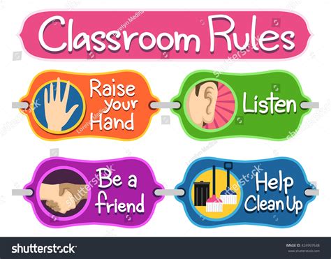 Kindergarten Rules Clipart