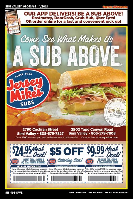 Jersey Mike’s Subs | Coupon ADventures