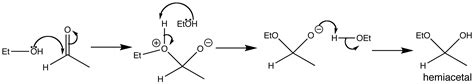 Hemiacetal formation