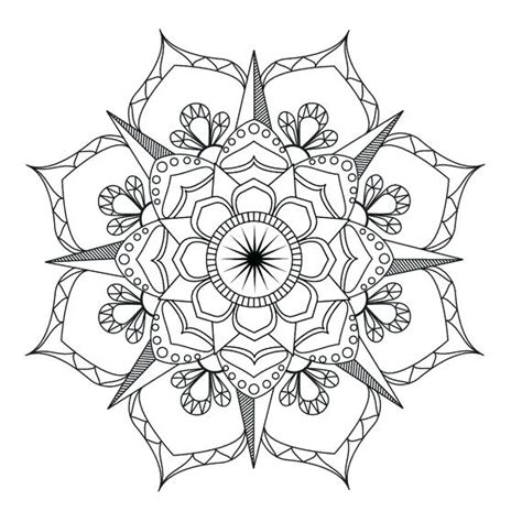 Simple Mandala Flower Coloring Pages at GetColorings.com | Free ...