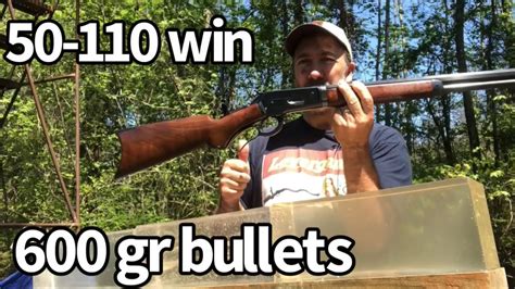 50-110 Lever action elephant rifle VS ballistic gelatin - YouTube