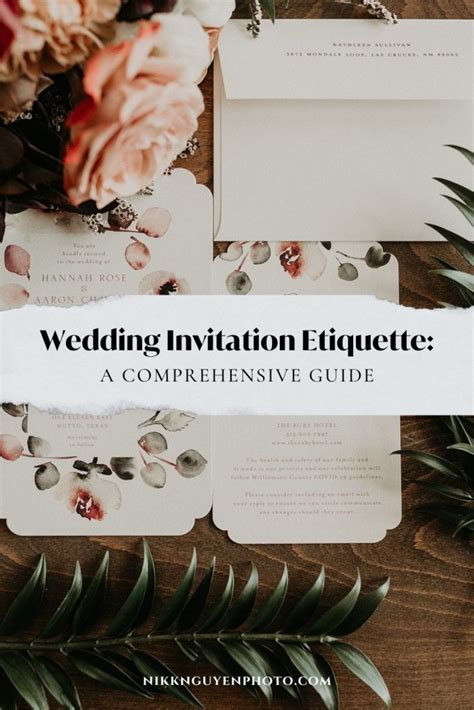 Wedding Invitation Etiquette: A Comprehensive Guide - Nikkolas Nguyen