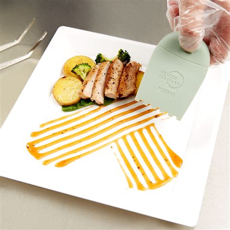 Mercer Culinary M35613 5mm Square Notch Silicone Wedge Plating Tool