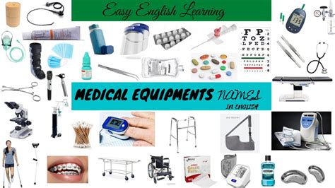 95 Medical equipment names in English || Easy English Learning # ...