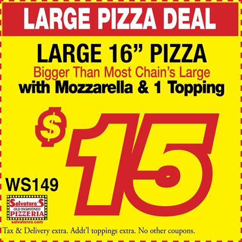 Printable Pizza Coupons