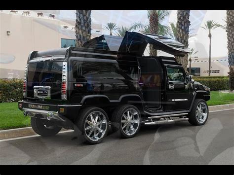 TANDEM AXLE HUMMER H2 LIMO CONVERSION BY QUALITY COACHWORKS LIMO ...