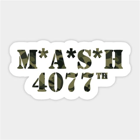 mash 4077 th - Mash 4077th - Sticker | TeePublic