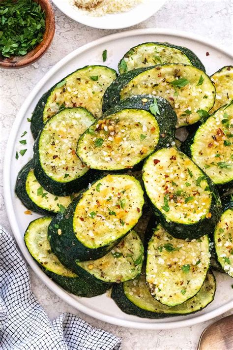 Herb Roasted Zucchini with Parmesan - Jessica Gavin