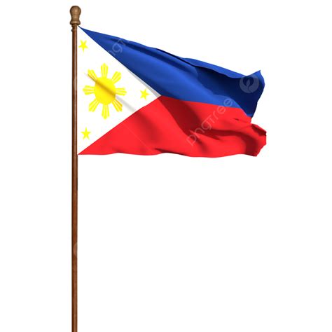 Flag Philippines Clipart Vector, Philippine Flag With Pole, Philippine ...