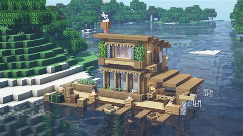 Minecraft Tutorial - How to Build an Easy Boat House - YouTube