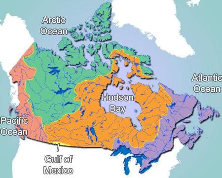 Canada Draining to the Gulf of Mexico - Twelve Mile Circle