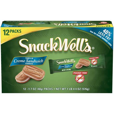 Snackwell's® Vanilla Creme Sandwich Cookies 12-1.7 oz. Packs - Walmart ...