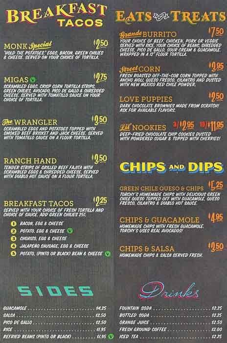 Torchy's Tacos Menu, Menu for Torchy's Tacos, River Oaks, Houston ...