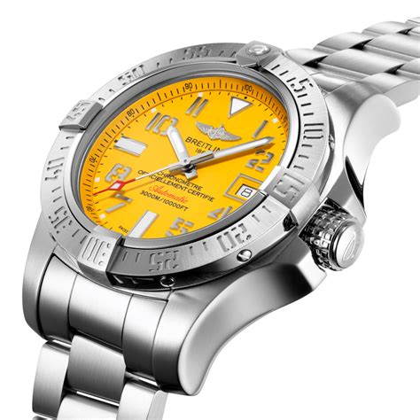 Avenger II Seawolf Stainless steel - Yellow A17331101I1A1 | Breitling US